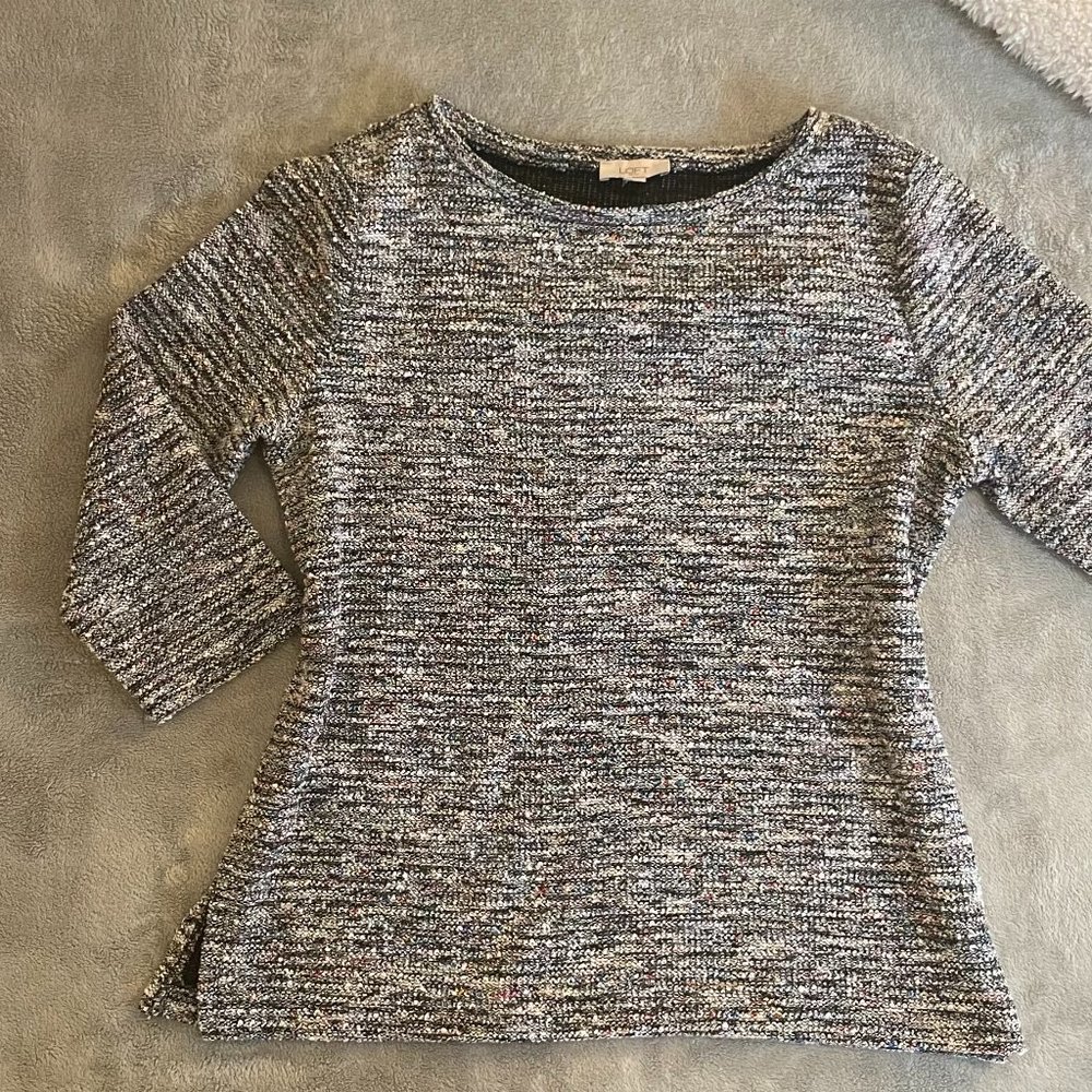 LOFT Textured Colorful Top
